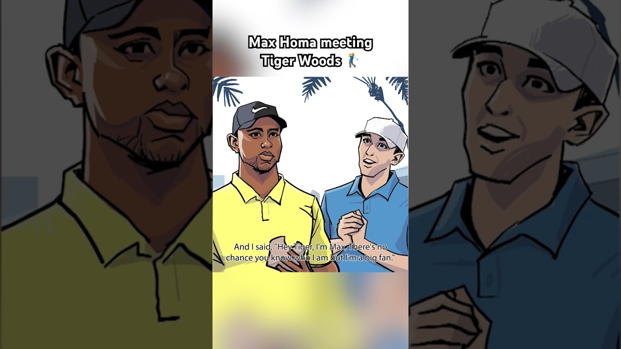 Okdm The story of Max Homa meeting Tiger Woods is LEGENDARY ️ - Golf Lessons ...