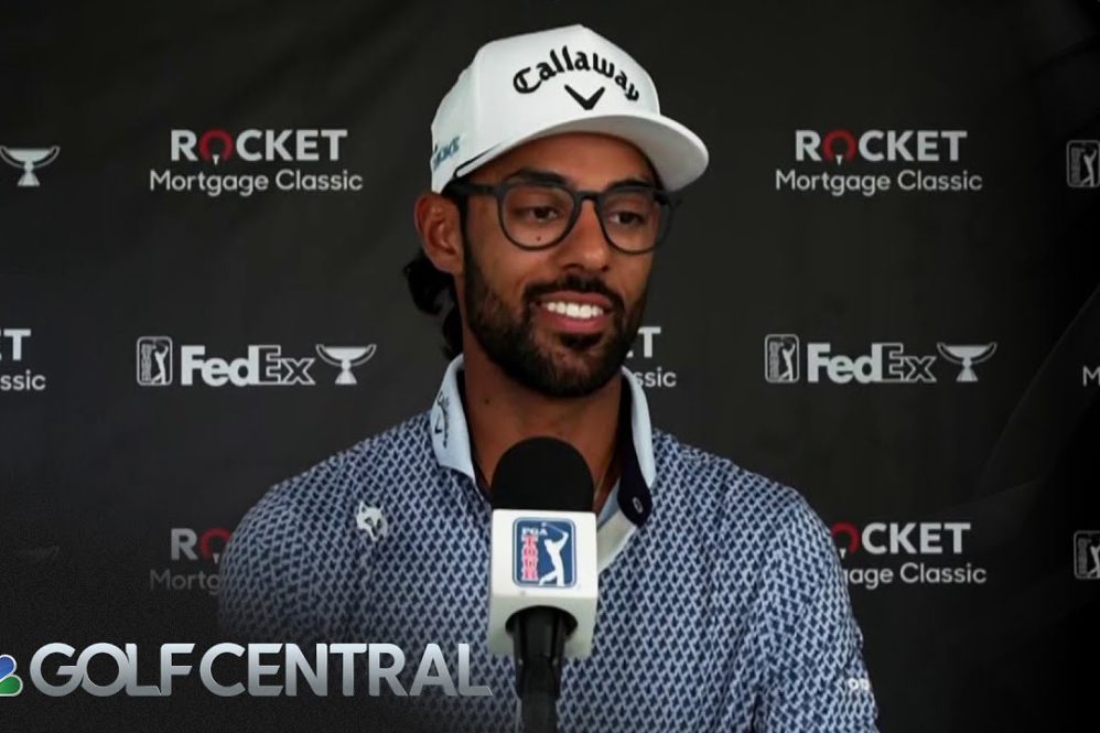 Akshay Bhatia cards first-round 64 at 2024 Rocket Mortgage Classic | Golf Central | Golf Channel Akshay Bhatia