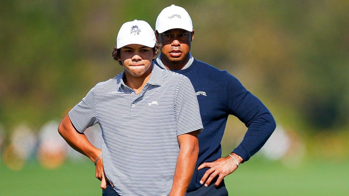 Unforgettable Moment: Tiger Woods Celebrates Charlie's Epic Hole-in-One! Tiger Woods