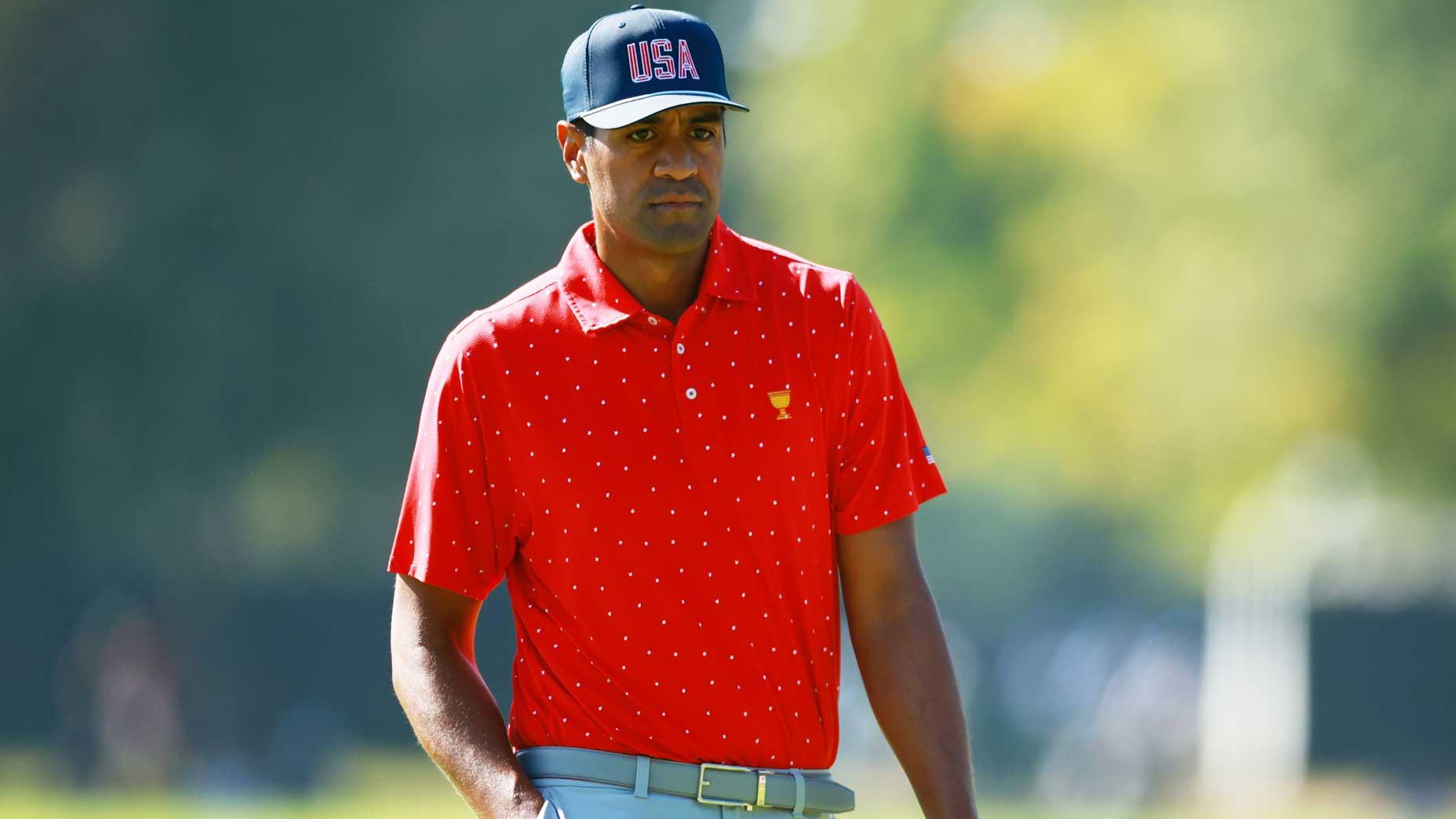 Tony Finau Bows Out Again: What’s Behind His Latest Withdrawal from the PNC Championship Tony Finau in action