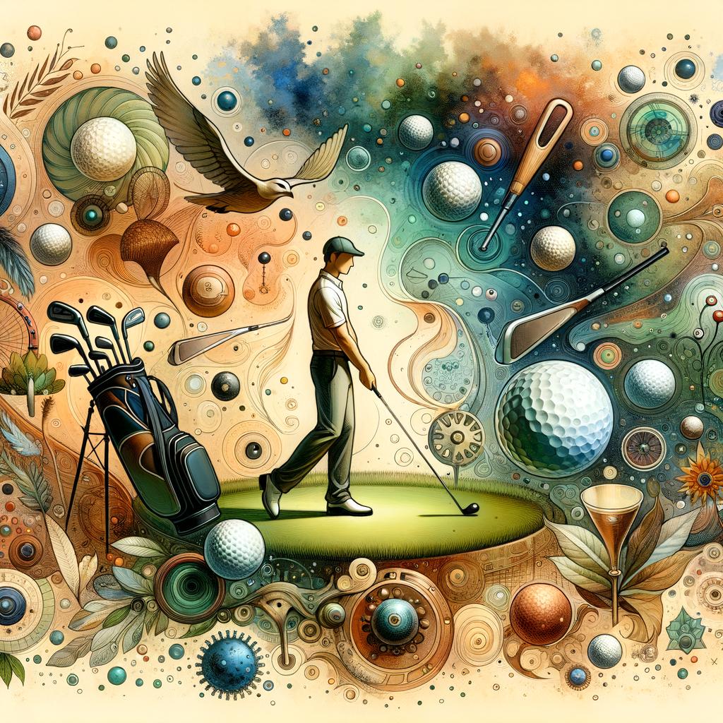 Mastering the Game: Phil Mickelson's Revolutionary Golf Instruction Techniques Revealed Artistic depiction of golf mastery