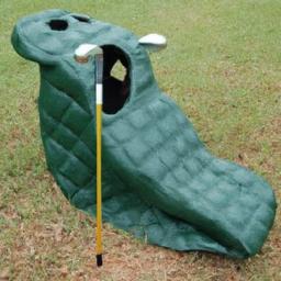 3 perfect (and easy!) Halloween costumes for golfers Lightweight DIY Golf Bag costume Uses Foam, Velcro and Hidden Straps for All-Day Comfort