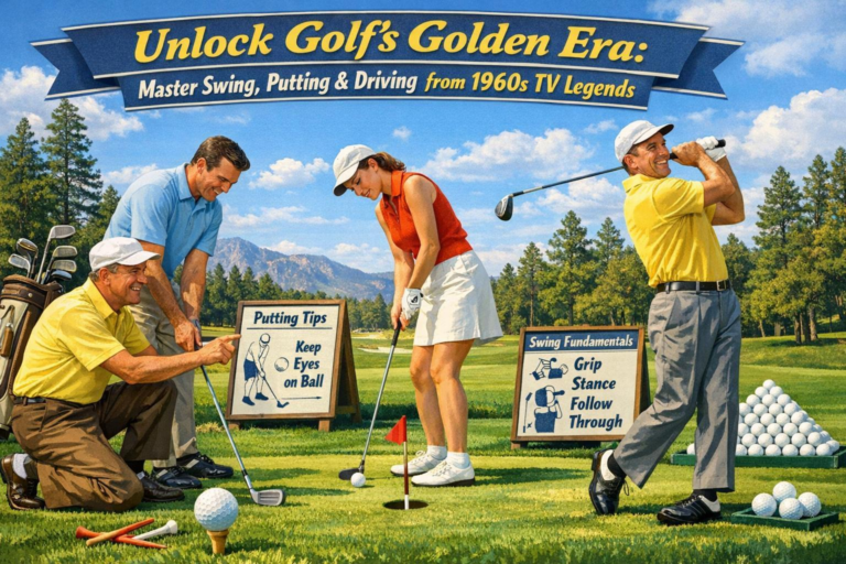 Unlock Golf’s Golden Era: Master Swing, Putting & Driving from 1960s TV Legends