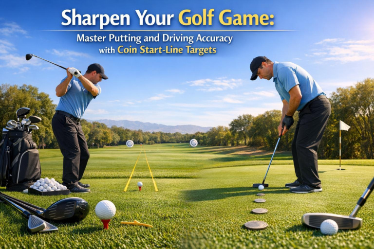 Sharpen Your Golf Game: Master Putting and Driving Accuracy with Coin Start-Line Targets