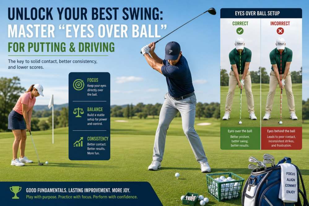 Unlock Your Best Swing: Master โEyes Over Ballโ for Putting & Driving Unlock Your Best Swing: Master โEyes Over Ballโ for Putting & Driving
