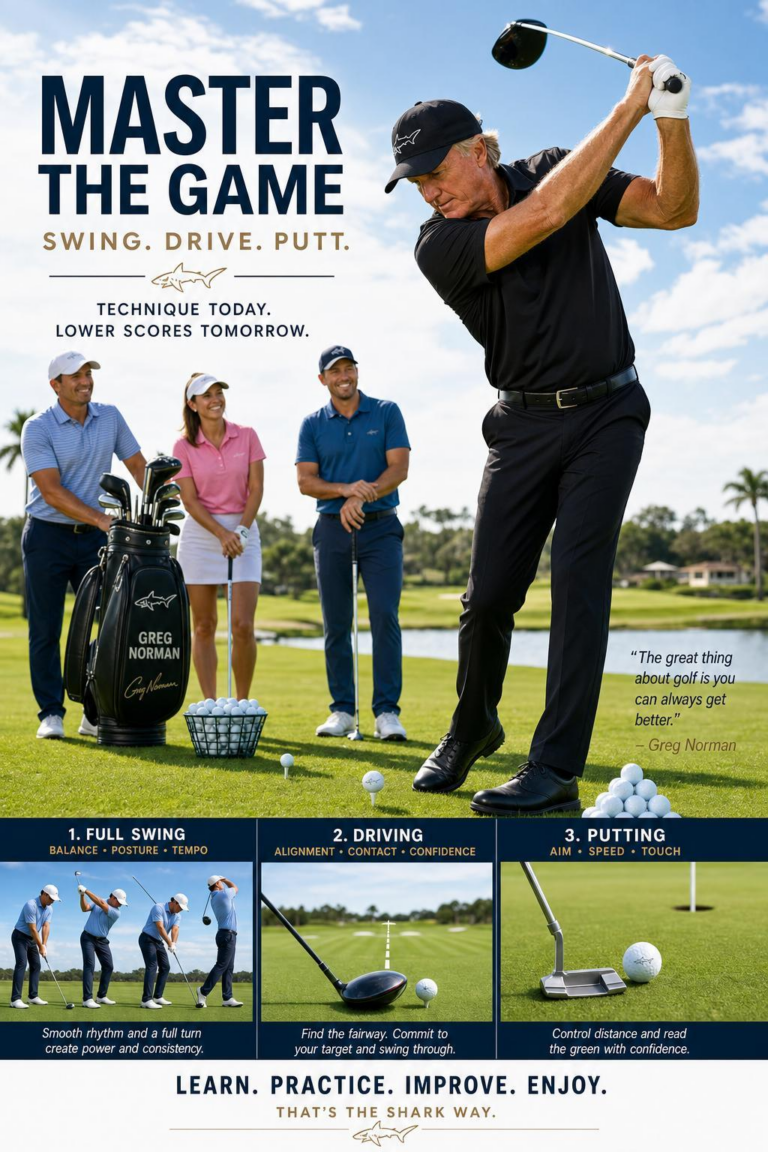 Master Greg Norman’s Swing, Driving & Putting to Transform Your Game