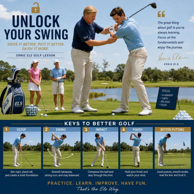 Unlock Your Swing: Ernie Els Golf Lesson to Perfect Driving & Putting
