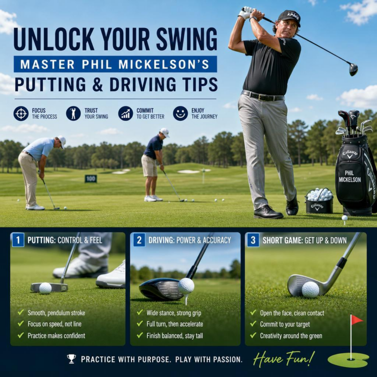 Unlock Your Swing: Master Phil Mickelsonโs Putting & Driving Tips