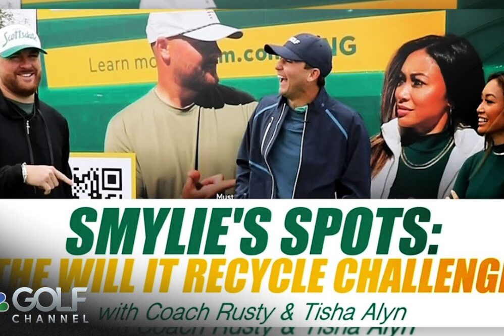 'Will It Recycle' Challenge at the WM Phoenix Open | Golf Channel