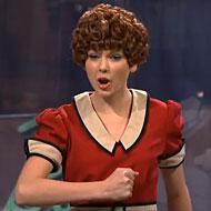 Taylor Swift as Annie is the crossover I didn’t know I needed #TaylorSwift #Annie #SNL #Shorts