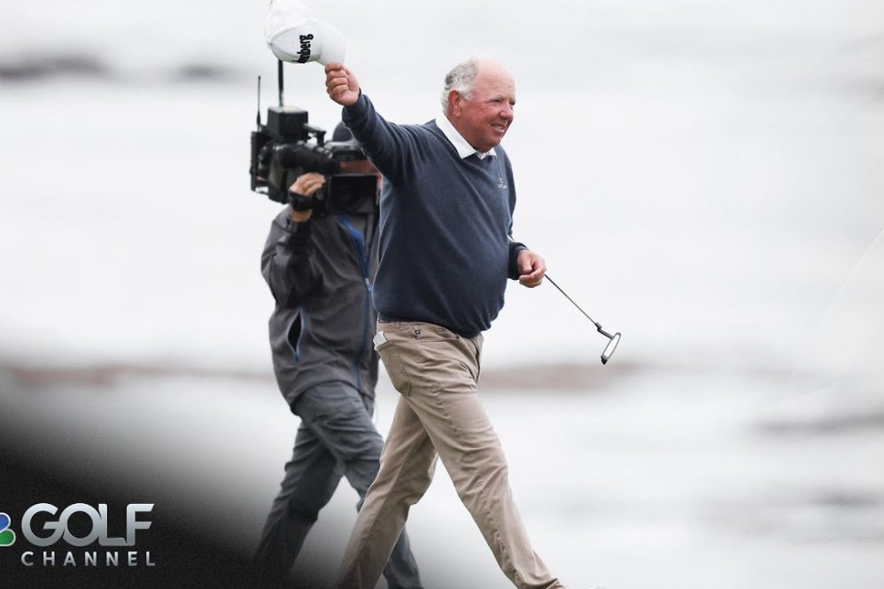 Mark O'Meara birdies No. 17 at Pebble Beach for the final time | Golf Channel