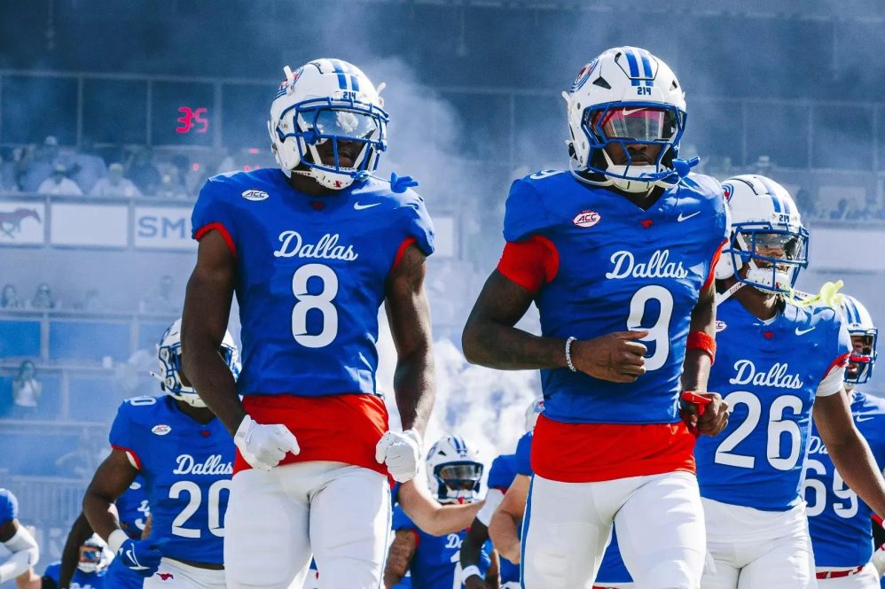 Watch: Bryson DeChambeau partied at the SMU football game in the student section with his U.S. Open trophy