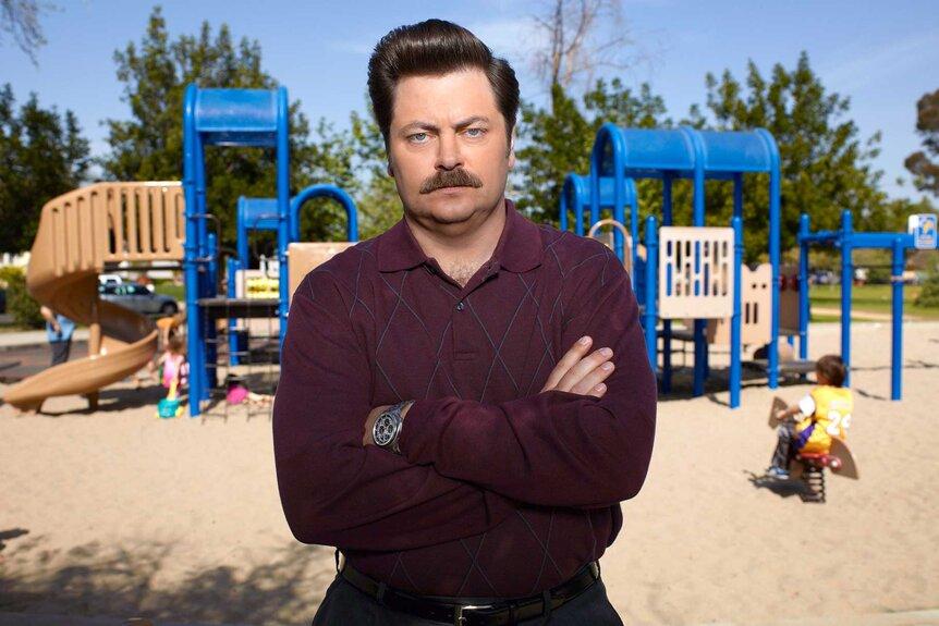Watch Ron Swanson Master His Woodworking Skills in a Hilarious New Adventure! #ParksAndRec #RonSwanson #NickOfferman #Shorts