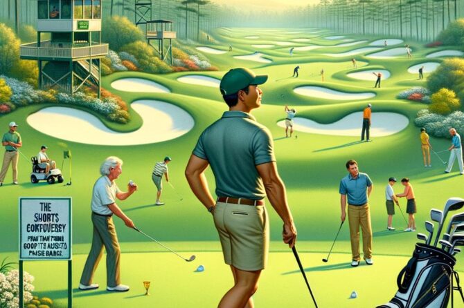 **”Shorts Controversy: Masters Coach Booted from Augusta Practice Range!”**