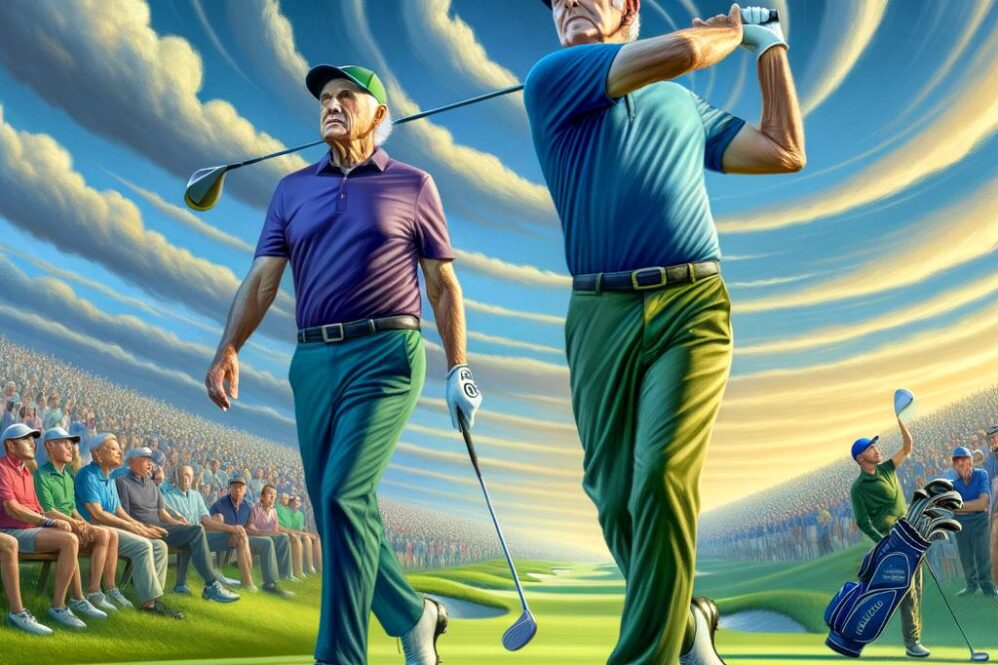 **”Thrilling Showdown: Goosen and Cabrera Lead the Charge in Senior PGA Championship!”**