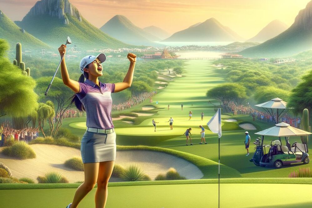 **Bae’s Stunning 18th Hole Birdie Secures Narrow Lead at LPGA Mexico Showdown!**