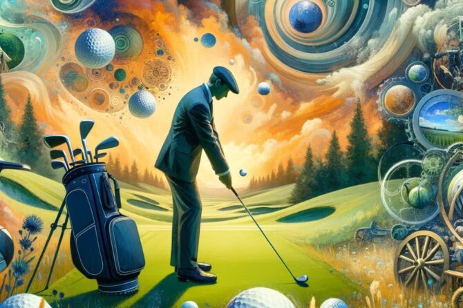 Analyzing Strategies and Skills in Competitive Golf Play