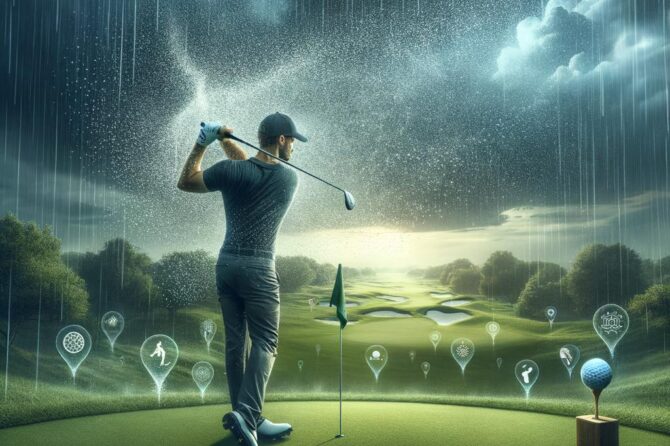 **Mitchell Masters the Rain: Holding Steady at the Truist Championship**