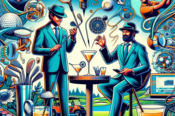Wyndham Clark and Social Media Star Chance Cozby Shake Up the Ultimate Post-Round Cocktail Experience!