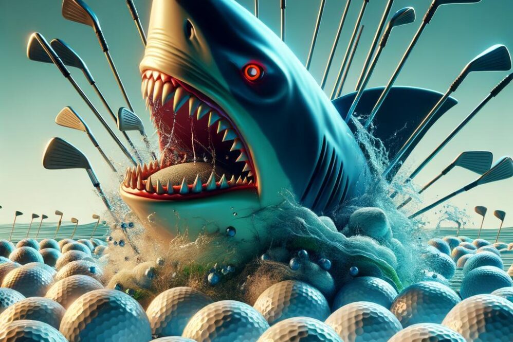 Celebrate the 50th anniversary of Jaws with these shark-themed golf balls