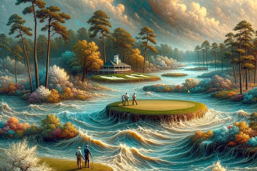 Augusta National overwhelmed by floodwaters, newly released video shows
