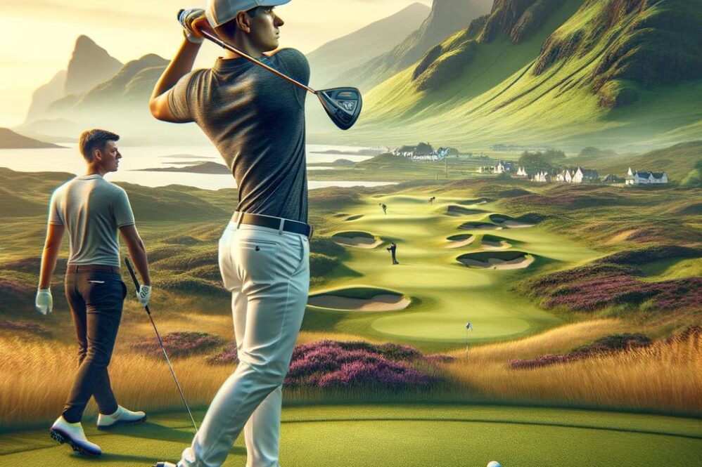 Woad Shines in Pro Debut, Takes Lead in Scotland; Korda Trails by Two Strokes