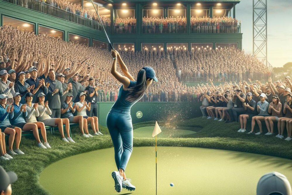 Mimi Rhodes Stuns Crowd with Spectacular Bank-Shot Hole-in-One at The Open!