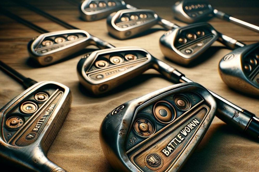 Here are some punchy alternatives – pick a tone and I can refine:

1. TaylorMade Unveils ‘Battle Worn’ Irons – Vintage Looks, Tour-Level Performance  
2. Get the Look: TaylorMade’s Limited ‘Battle Worn’ Irons Blend Retro Style with Modern Tech  
3. Play L