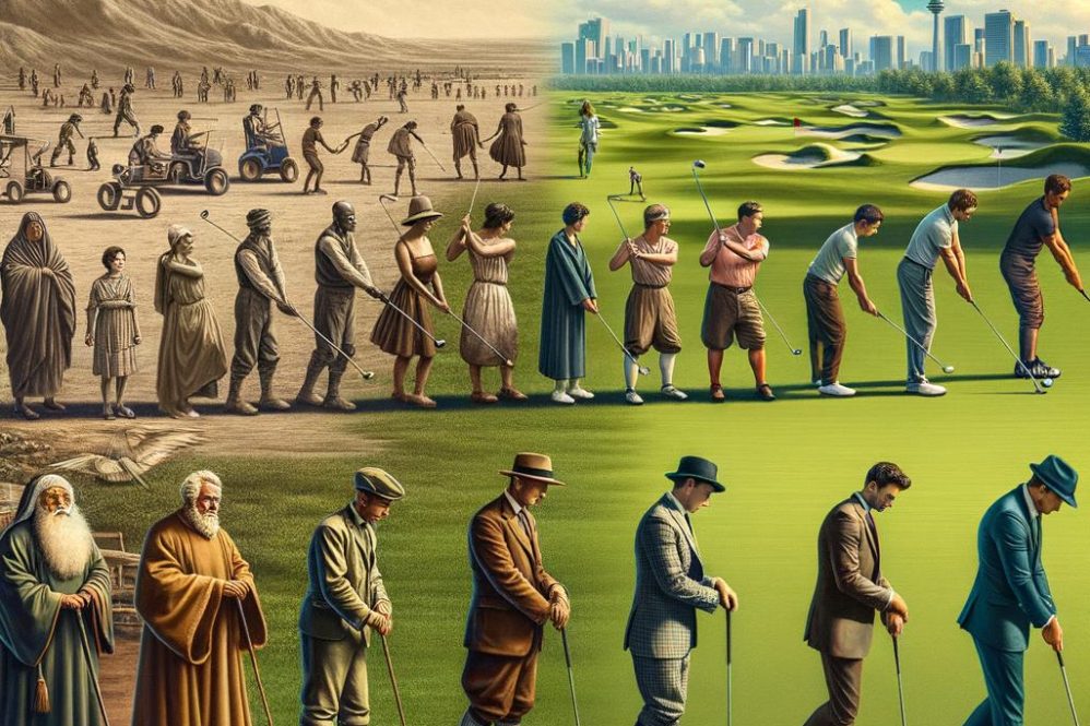 Here are several more engaging rewrites – pick the tone you like (historic, evocative, or modern). My top recommendation is #3.

1. Teeing Off Through Time: How Rules, Course Design & Culture Shaped Golf  
2. From Pebbles to Pin Flags: The Story of Golf’s