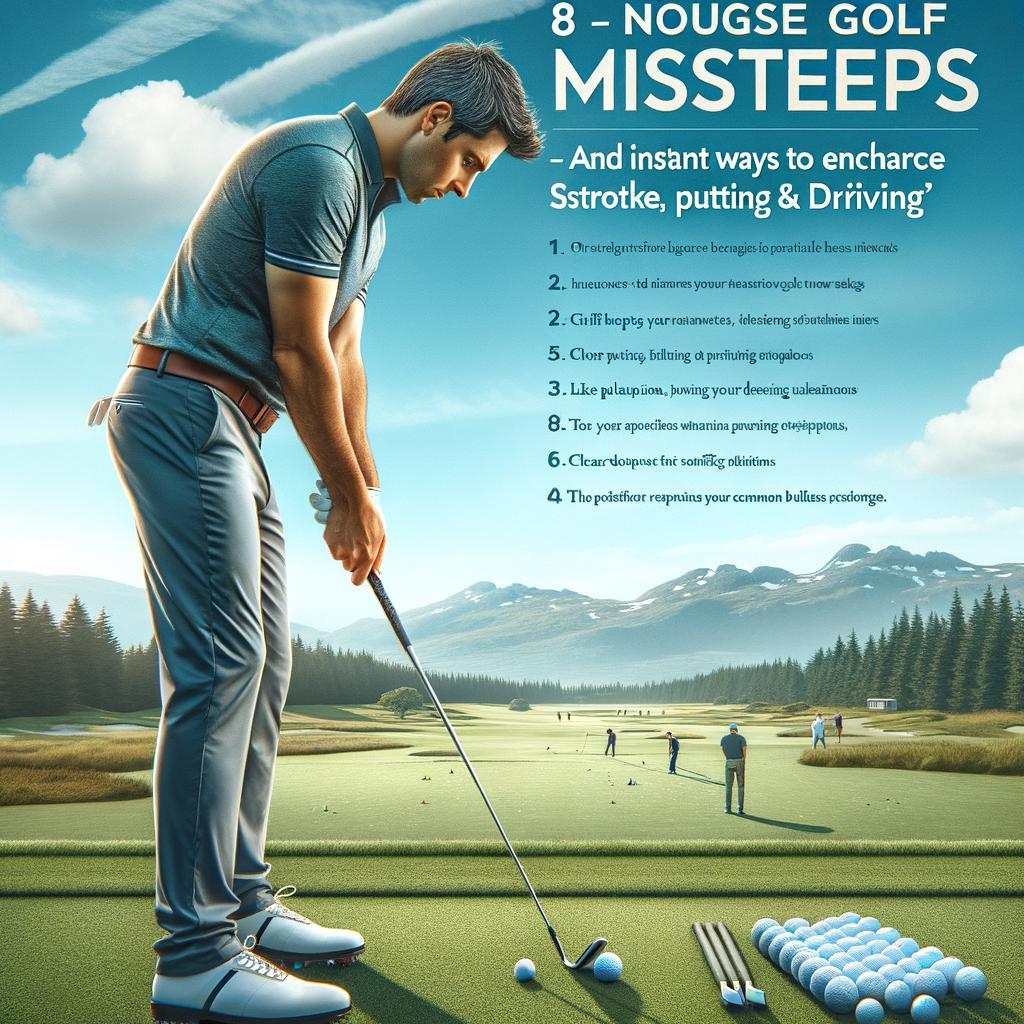 8 Biggest Rookie Golf Mistakes-And How to Instantly Improve Your Swing, Putting & Driving 8 Biggest Rookie Golf Mistakes-And How to Instantly Improve Your Swing, Putting & Driving