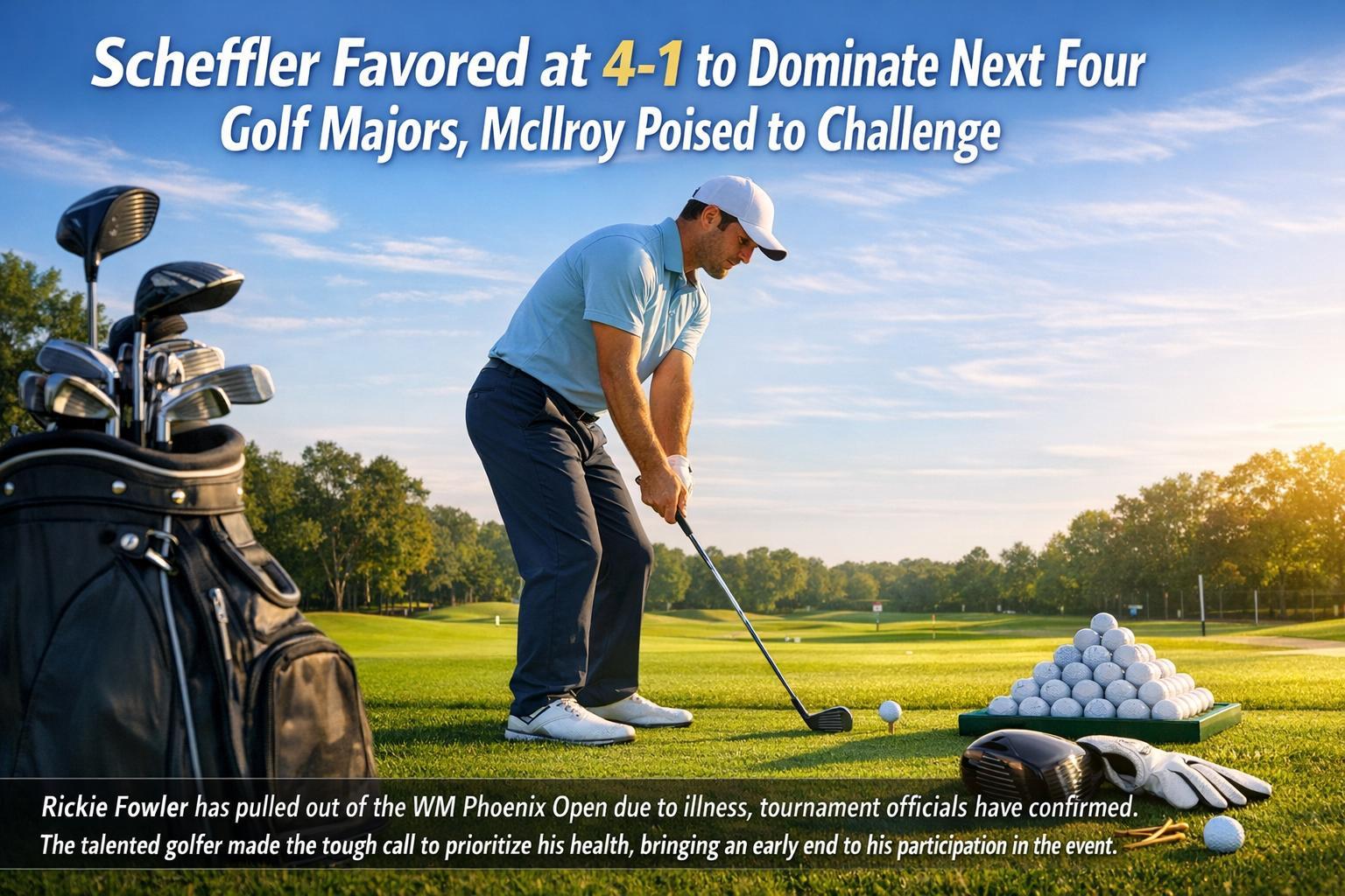 Scheffler Favored at 4-1 to Dominate Next Four Golf Majors, McIlroy Poised to Challenge Scheffler Favored at 4-1 to Dominate next Four Golf Majors, McIlroy Poised to Challenge
