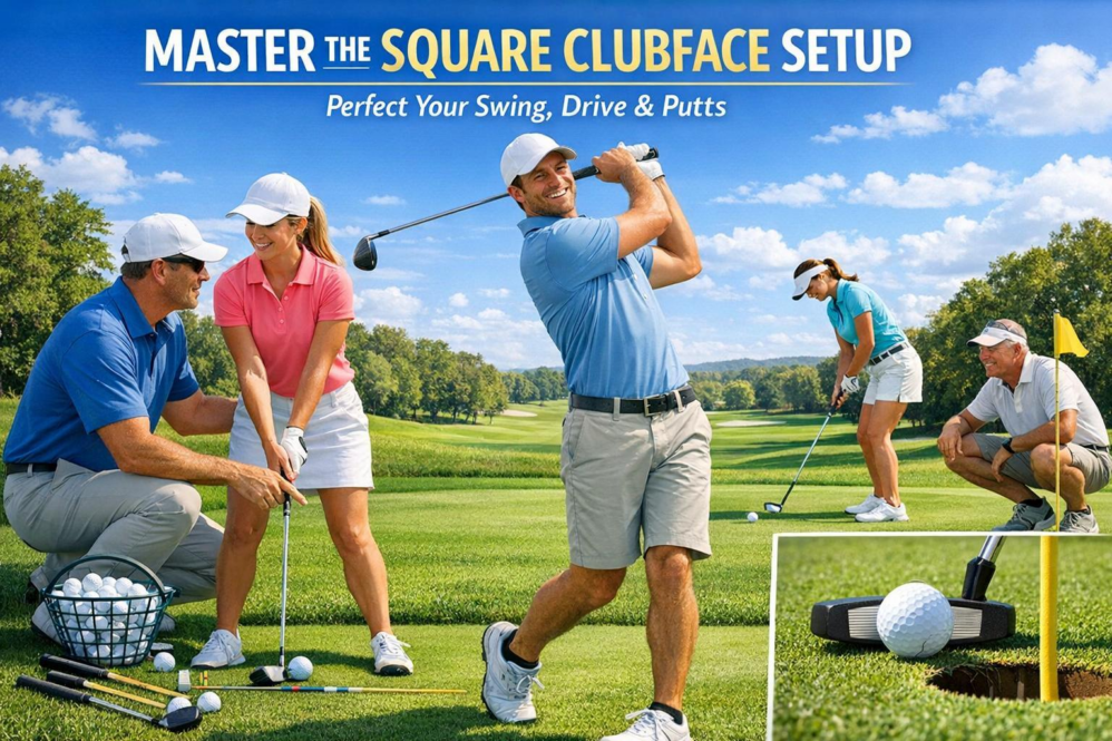 Master the Square Clubface Setup: Perfect Your Swing, Drive & Putts