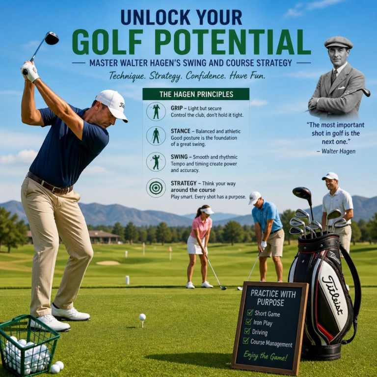 Unlock Your Golf Potential: Master Walter Hagen’s Swing and Course Strategy